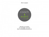 coachandevent.at Webseite Vorschau