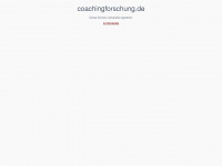 coachingforschung.de Webseite Vorschau