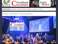 coconuts-musik.at Webseite Vorschau