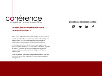 coherence.ch Webseite Vorschau