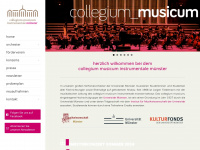 collegium-musicum-muenster.de Webseite Vorschau