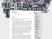 pro-fans.de Webseite Vorschau