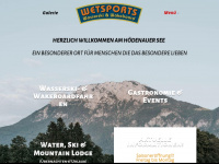 wetsports.de Webseite Vorschau