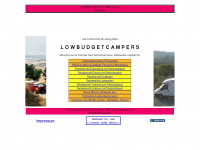 lowbudgetcampers.de Webseite Vorschau