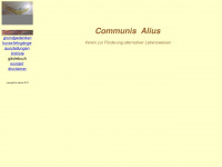 communis-alius.de Webseite Vorschau