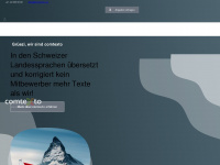 comtexto.ch Webseite Vorschau