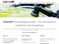 concept-autopflegeprodukte.ch Webseite Vorschau