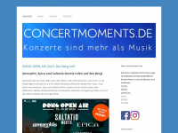 concertmoments.de Webseite Vorschau