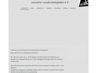 concerto-vocale-bibi.de Webseite Vorschau