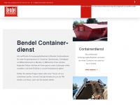 containerdienst-bendel.de Webseite Vorschau
