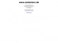 contentsvr.de Webseite Vorschau