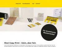 copyprint-rizzi.ch Webseite Vorschau