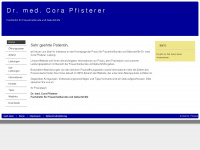 cora-pfisterer.de Webseite Vorschau