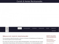 corinth-henkel.de Webseite Vorschau