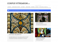 corpusvitrearum.de Webseite Vorschau