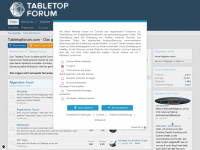 tabletopforum.com Webseite Vorschau