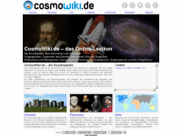 cosmowiki.de Webseite Vorschau