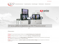 cpautomation.ch Webseite Vorschau