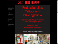 crazy-muli-piercing.de Webseite Vorschau