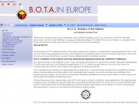 botaineurope.org Webseite Vorschau