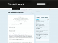telemediengesetz.net Webseite Vorschau