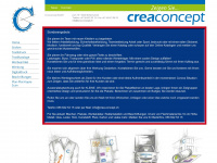 crea-concept.ch Webseite Vorschau