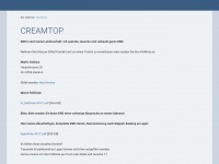 creamtop.ch Webseite Vorschau
