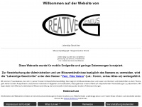 creative-genius.de Webseite Vorschau