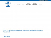 max-planck-gymnasium.eu Webseite Vorschau