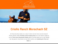 criollo-ranch.ch Webseite Vorschau
