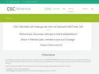 csc-dechets.ch Webseite Vorschau