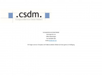 csdm.de Webseite Vorschau