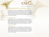 css-layout.de Webseite Vorschau
