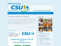 csu-emmerting.de Webseite Vorschau