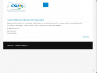 csu-oberaudorf.de Webseite Vorschau