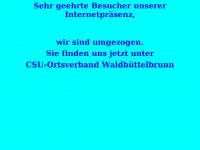 csu-waldbuettelbrunn.de Webseite Vorschau