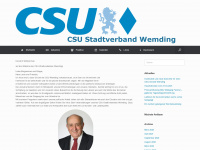 csu-wemding.de Webseite Vorschau