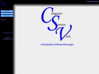 csv-soft.de Webseite Vorschau