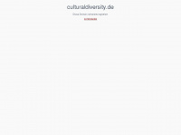 culturaldiversity.de Webseite Vorschau