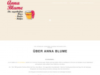 anna-blume.com Webseite Vorschau
