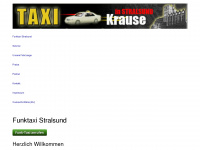 funktaxi-stralsund.de Webseite Vorschau