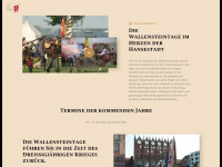wallensteintage.de Webseite Vorschau