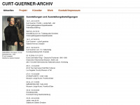 curt-querner-archiv.de Webseite Vorschau