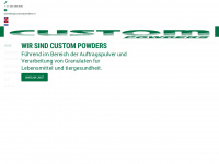 custompowders.de Webseite Vorschau