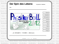 physikerball2012.de Webseite Vorschau