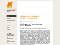 cvp-wangen-sz.ch Webseite Vorschau