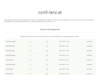 cyrill-lanz.at Webseite Vorschau