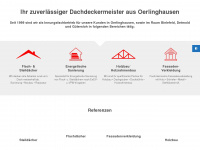 dachdecker-oerlinghausen.de Webseite Vorschau