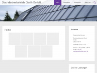 dachdeckerbetrieb-garth.de Webseite Vorschau