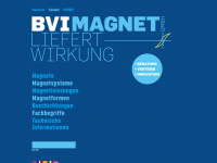 bvi-magnete.de Webseite Vorschau